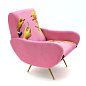 SE16079 Seletti Toiletpaper - Furniture Кресло-туалетная бумага - розовое - помада — фото 1