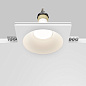 Встраиваемый светильник Maytoni Gyps Modern 10W Белый DL129-GU10-01-W — фото 3