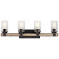 Barrington 4 Light Vanity Light Anvil Iron настенный светильник 37435 Kichler — фото 2