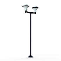 Dallas N° 11; Opal polycarbonate E27 75W; Steel blue