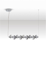 Triac Dimmable Gradient Smokey Gray Glass Chrome Metal Base LED 30Watt 220-240Volt 1500Lm IP20 3000K L:97 W:16 H:221 cm
