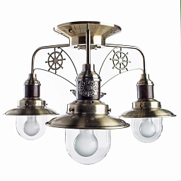 A4524PL-3AB Arte Lamp SAILOR потолочная люстра с тремя плафонами на цепях