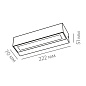 QUAD 222 12.27 DG Led Technology уличный настенный светильник — фото 1