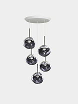 Подвесная система Tom Dixon Melt Mini-Round - Дымчатый полированный Поликарбонат