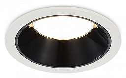 ST755.448.07 ST-Luce встраиваемый потолочный светильник комбинированный бело-чёрный с утопленным источником света