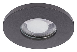 10338/B Black Loft It Chip встраиваемый потолочный светильник круглой формы чёрного цвета