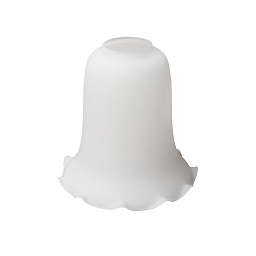 GL122 Mullan Lighting молочный стеклянный плафон в форме колокола с волнистым краем
