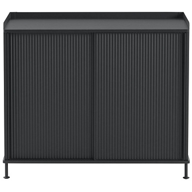 сервант черный антрацитовый 45x100 см