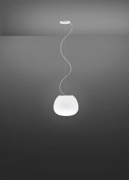 F07A41 LED Fabbian Lumi подвесной светильник с LED-плафоном и тонким тросом