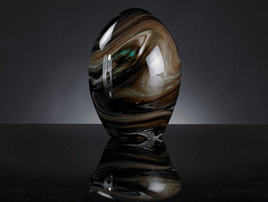 EGG IN MARBLE GLASS Стеклянный декоративный предмет VGnewtrend