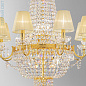 Kolarz EMPIRE 0418.88+8.3.SpT люстра золото 24 карата ø76cm высота 100cm мин. высота 110cm макс. высота 130cm 8+8 лампы e14+e27 — фото 2
