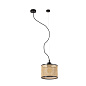 64315-47 MAMBO BLACK PENDANT LAMP E27 ø210*200ø210 RATTAN L подвесной светильник Faro barcelona