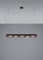 подвесной светильник бронзового оттенка с матовой отделкой