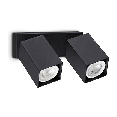 Настенный светильник Dynamite AP2 SQUARE Ideal Lux 371238, черный