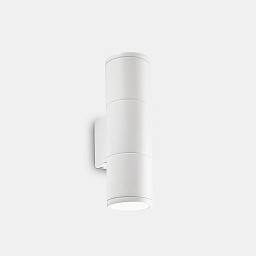 100388 Ideal lux Gun уличный настенный светильник цилиндрической формы белого цвета с двусторонним свечением