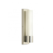 Emperor Bathroom Wall Light Nickel with Glass Porta Romana