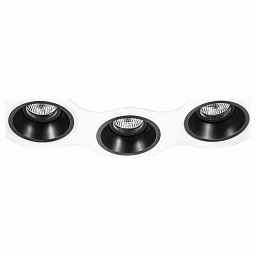 D696070707 Lightstar Domino встраиваемый светильник, 50Вт, белый;черный