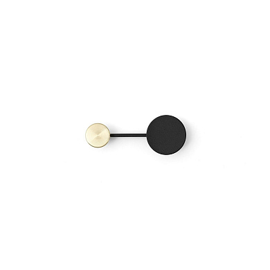 71094-000593 Audo Copenhagen Afteroom Крючок S, черный/латунь