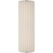 Palati Large Tall Sconce полированный никель с льняным абажуром