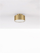 Matt Gold Aluminium, Acrylic LED 24 Watt 220-240Volt 1393Lm 3000K IP20 Light Up & Down D:14 H:8.8 cm