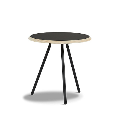 Soround side table Black O45xH44,50  Woud, кофейный столик