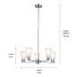 Stamos 24" 5 Light Chandelier Brushed Nickel люстра 52436NI Kichler — фото 7