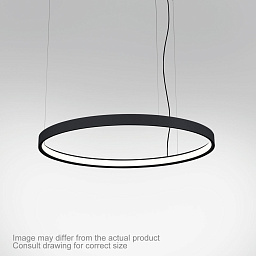 SUPERLOOP HC 120 SBL 930 B Delta Light SUPERLOOP подвесной потолочный светильник черного цвета с кольцевым корпусом