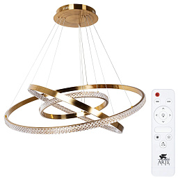 A2182SP-160PB Arte Lamp ORIONE подвесная люстра с кольцами и зеркальными элементами
