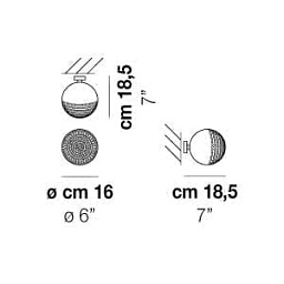 BOLLE FA P Vistosi Bolle Точечный светильник