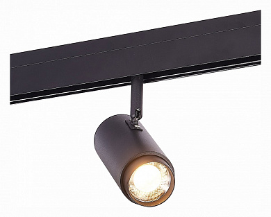 трековый прожектор с цилиндрическим корпусом на поворотном креплении 48V