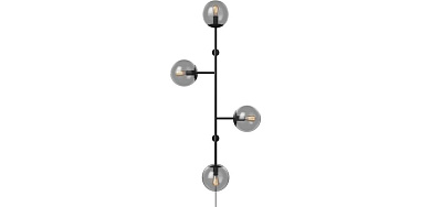 подвесной светильник с каскадом стеклянных шаров
