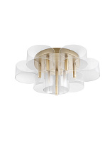 Triac Dimmable Brass Gold Metal & Acrylic LED 41 Watt 220-240 Volt 2116Lm 3000K IP20 D: 68 H: 25.6 cm