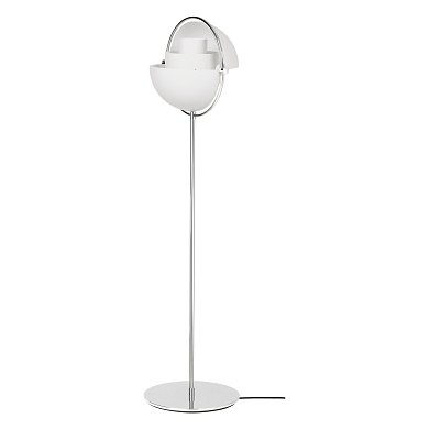 Торшер GUBI Multi-Lite, хром / белый полуматовый