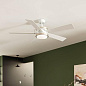 56" Salvo 5 Blade LED Indoor Ceiling Fan White люстра-вентилятор 330045WH Kichler — фото 5