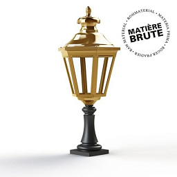 130110072 Roger Pradier Louis Xiii садовый светильник с золотистым куполообразным плафоном на подставке