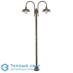 3341 Moretti Luce Atelier садовый фонарь с тройной кронштейной аркой и декоративными элементами