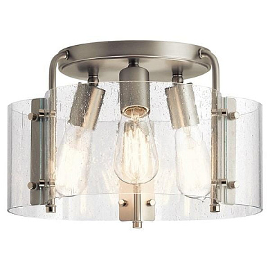 Thoreau 14" 3 Light Semi Flush Brushed Nickel потолочный светильник 42954NI Kichler