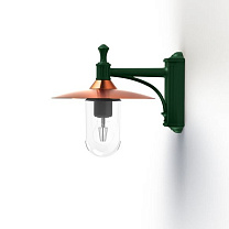 Montana N° 3; Clear glass E27 105W - Lacquered copper dome; British green