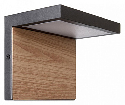 100001W Loft It Oak уличный настенный светильник черно-золотой IP54