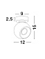 665001 TORE Novaluce спот LED GU10 1x5W IP20