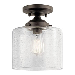 Winslow 1 Light Semi Flush Olde Bronze потолочный светильник 44033OZ Kichler