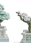 1008455 Lladro Japanese Traditions фарфоровая композиция с миниатюрными деревьями — фото 1