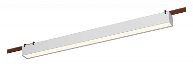 линейный трековый светильник белого цвета с равномерным световым потоком для ременной системы 48V