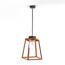 Lampiok 2 N° 2; Clear glass E27 52W; Pure orange