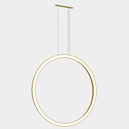 CP5B-00W9AZRUEF Leds C4 Circular подвесной овальный светильник вертикальный золотистого цвета