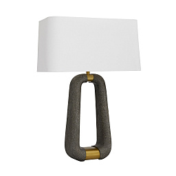 49739-150 Arteriors Gianni настольная лампа с фигурным корпусом графитового цвета и золотым акцентом