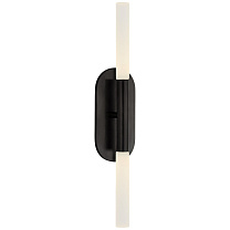 Rousseau Medium Vanity Sconce бронза с гравированным кристаллом