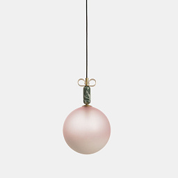 N16M3O Il Fanale Bon ton marbles подвесной светильник с розовым стеклянным плафоном и латунной фурнитурой