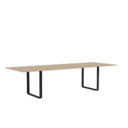 70TAB295A0801 Muuto 7070 обеденный стол массив дуб черный 108x295 см