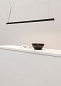 61104 Faro VICO 115 Black pendant lamp with recessed canopy потолочный светильник матовый черный